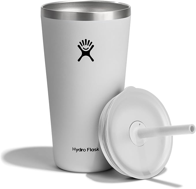 28 OZ All Around Tumbler Straw LID White