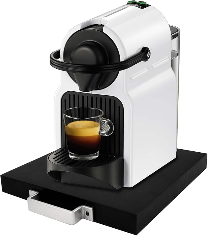 Wood Appliance Slider with Rolling Wheels - Coffee Maker Stand for Kitchen Counter Organization - Fits Air Fryer, Mixer, Toaster - Smooth Glide Tray