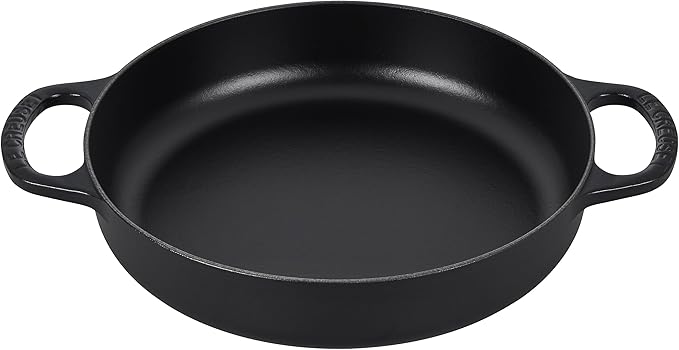 Le Creuset Signature Cast Iron Everyday Pan, 11", Licorice