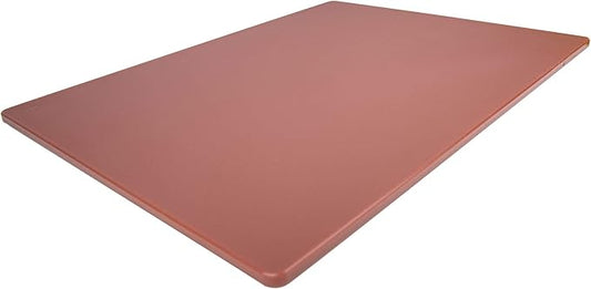 Thirteen Chefs Extra Large 24 x 18 Brown Cutting Board - 1/2" Thick HDPE Plastic for Cooked Meat, NSF Professional Grade for Restaurant Kitchens