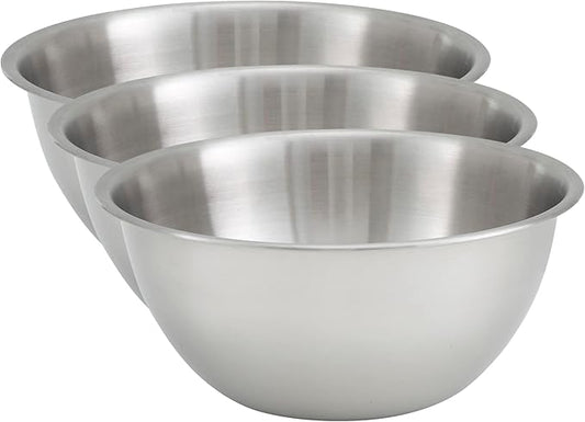 Winco Deep Mixing Bowl, 13-Quart (Pack of 3)
