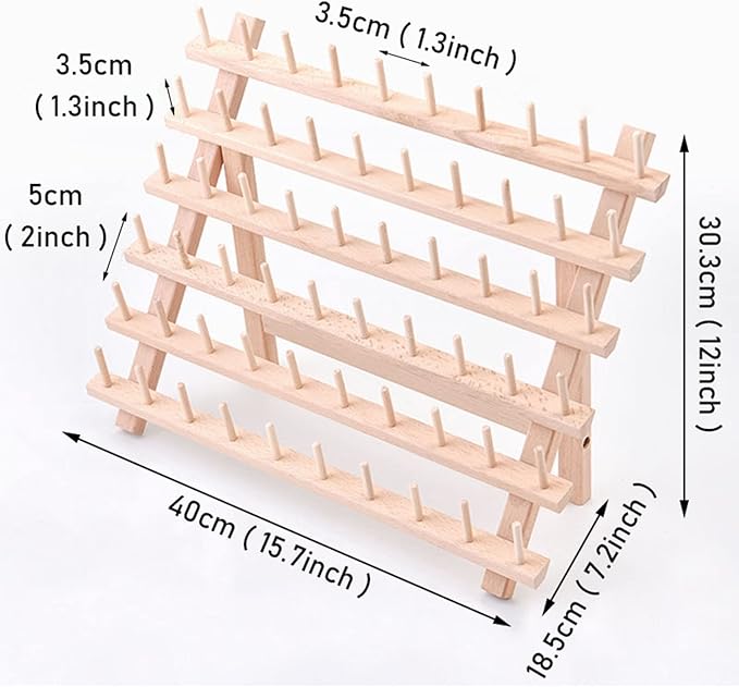 Foldable Lcing Frosting Nozzles Organizer Wood Piping Tips Shelf, Pastry Tips Rack Holder Stand for Kitchen, Baking Tools