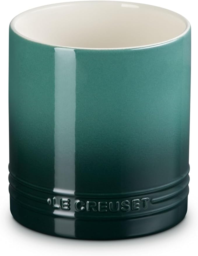 Le Creuset Stoneware Signature Straight Wall Utensil Crock, 1 qt., Artichaut
