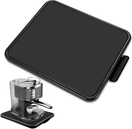 Kitchen Caddy Coffee Maker Sliding Tray, Premium Under Cabinet Appliance Coffee Maker Toaster Blender Air Fryer Stand Mixer (Alloy Steel, 11.7" W x 13.8" D)