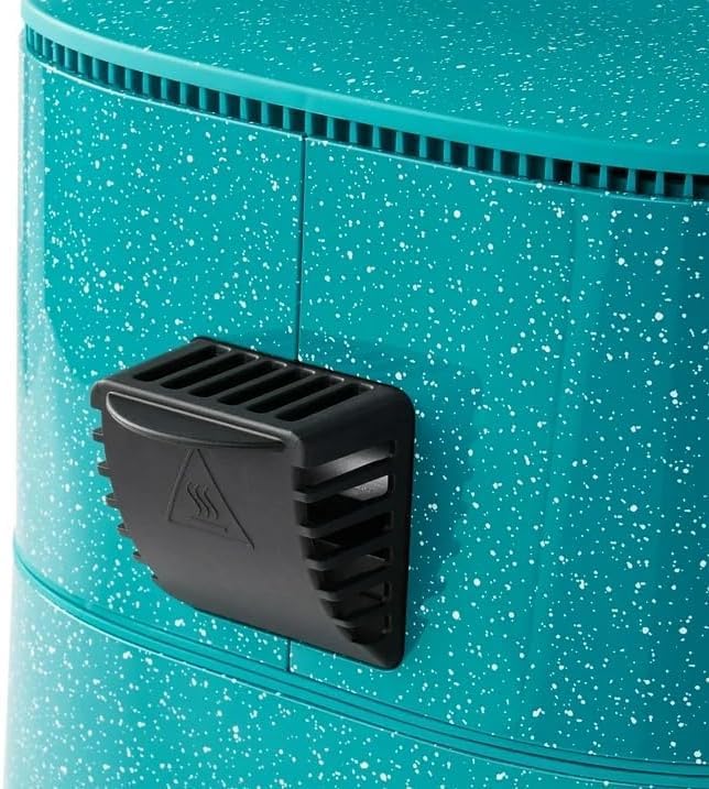 Fast PLL-ne!r 5.8 Quart Air Fryer, Teal Speckle – Family-Size Digital Air Fryer with Rapid Heat Technology, Nonstick Basket, Energy Efficient Design, Easy Clean, Country Chic Kitchen Appliance