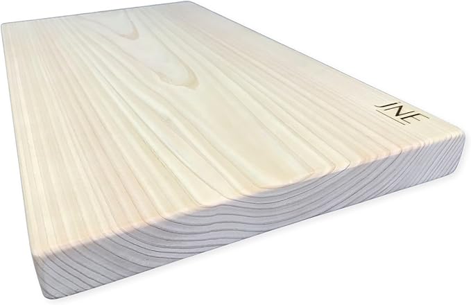 Hinoki Cypress Wood Cutting Board, 19.75" x 12" x1", Reversible Chopping Board, Butcher Board, Serving Board, Solid Single Piece, No Joint, No Glue | Holiday Gift