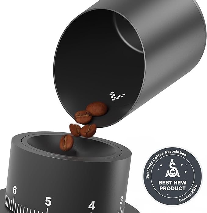Subminimal Subscale Digital Dosing Cup with LED Display – Sleek & Precise Scale - Dosing & Brewing Accessories, Measures Coffee Grounds for Espresso - Black