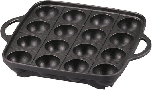Iwatani Takoyaki Grill Pan , Medium, Black