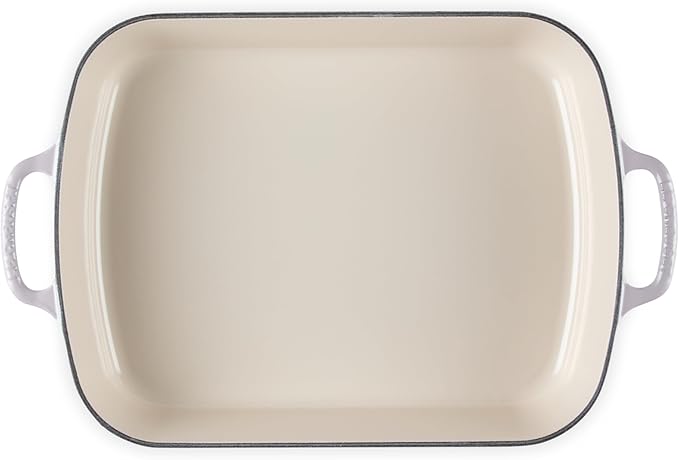 Le Creuset Enameled Cast Iron Signature Rectangular Roaster, 5.25 qt. (11.7" x 16.8"), Shallot