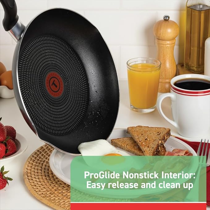 T-fal Initiatives Nonstick Stockpot 8 Quart Oven Safe 350F Cookware, Pots and Pans, Dishwasher Safe Black