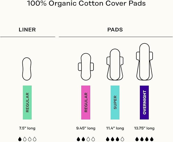 The Honey Pot Company - Non-Herbal Everyday Panty Liners for Women - Organic Cotton Cover & Ultra-Absorbent Pulp Core - Sanitary Pads - Feminine Care - 30 ct
