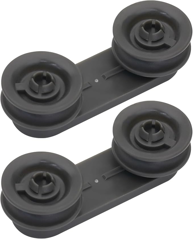 W10078083 WPW10078083 AP6014875 Dishwasher Dishrack Wheel Compatible with Whirlpool Wheel and Bracket Assembly 1446833, PS11748145 (2PACK)