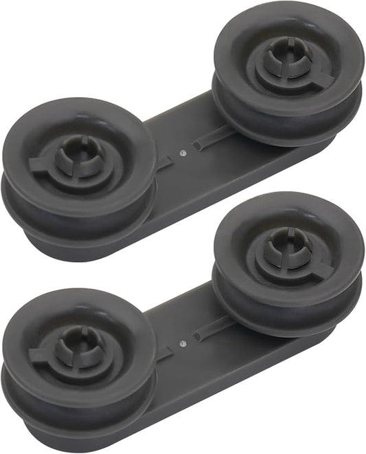 W10078083 WPW10078083 AP6014875 Dishwasher Dishrack Wheel Compatible with Whirlpool Wheel and Bracket Assembly 1446833, PS11748145 (2PACK)