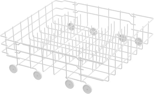 UPGRADED 808602302 Dishwasher Lower Dishrack Compatible with Frigidaire Kenmore Dishwasher Rack Replacement Parts with Wheels,808602302 154432602 Frigidaire Dishwasher Rack Parts Bottom Rack