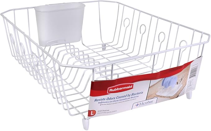 Rubbermaid Food Products Rubbermaid, Large, White For Dish Drainer