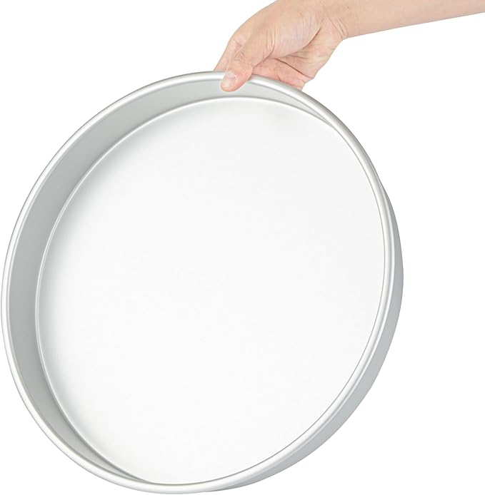 Restaurantware-Met Lux 14 x 2 Inch Straight-Sided Baking Tin, 1 Round Cake Pan - Oven-Ready, Freezable, Anodized Aluminum Round Baking Pan, Greaseproof, For Layer Birthday Cake