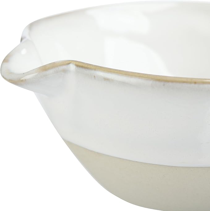 Stoneware White Batter Bowls (Set of 4)