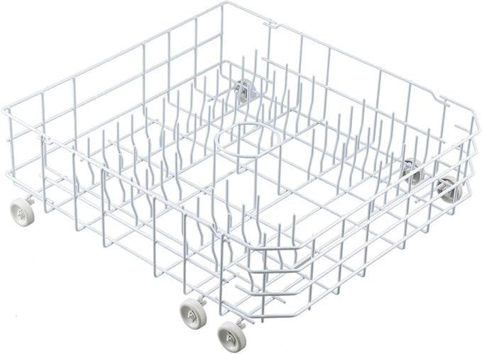 Atgestore Upgraded WD28X31819 WD28X10284 Dishwasher Rack Replacement Parts for GE Dishwasher Parts 22.2" x 20.7" Lower Rack ADW1100N10WW GE Dishwasher Bottom Dishrack Assembly Lower Dish Rack Wheels