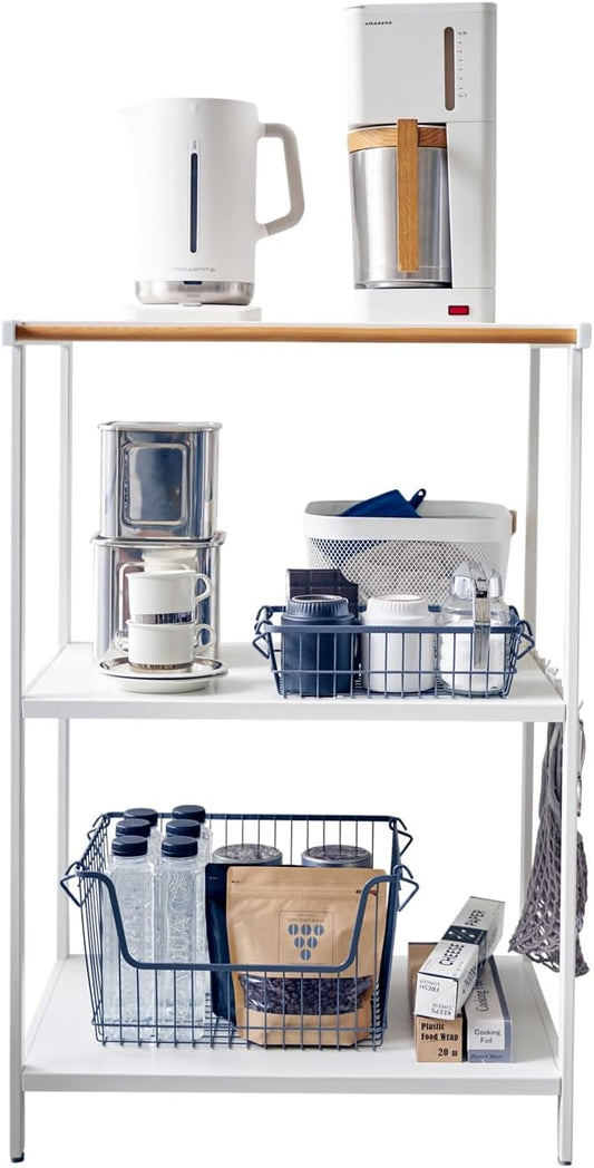 YAMAZAKI Home Tower Kitchen Appliance Storage Rack Metal Shelving Unit - Standing Organizer Heavy Duty Shelves, 35" - Steel