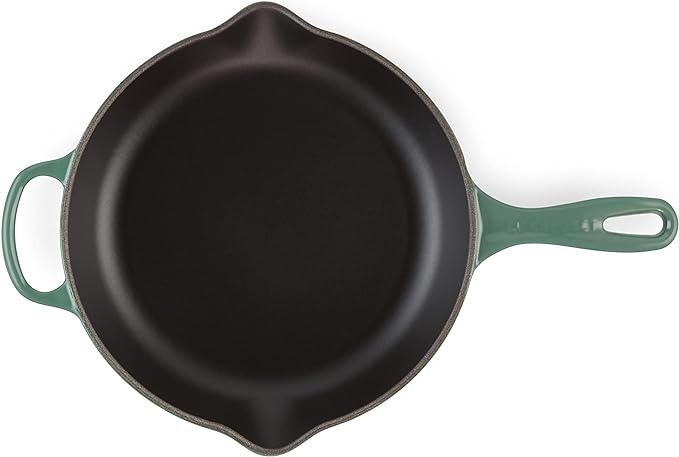 Le Creuset Enameled Cast Iron Signature Iron Handle Skillet, 10.25", Artichaut