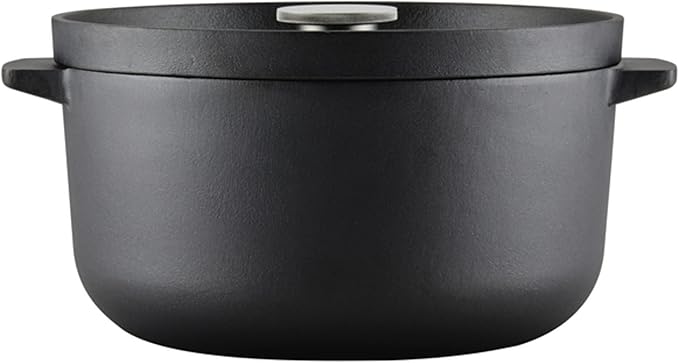 KitchenAid Seasoned Cast Iron Dutch Oven/Casserole, 6 Quart - Black