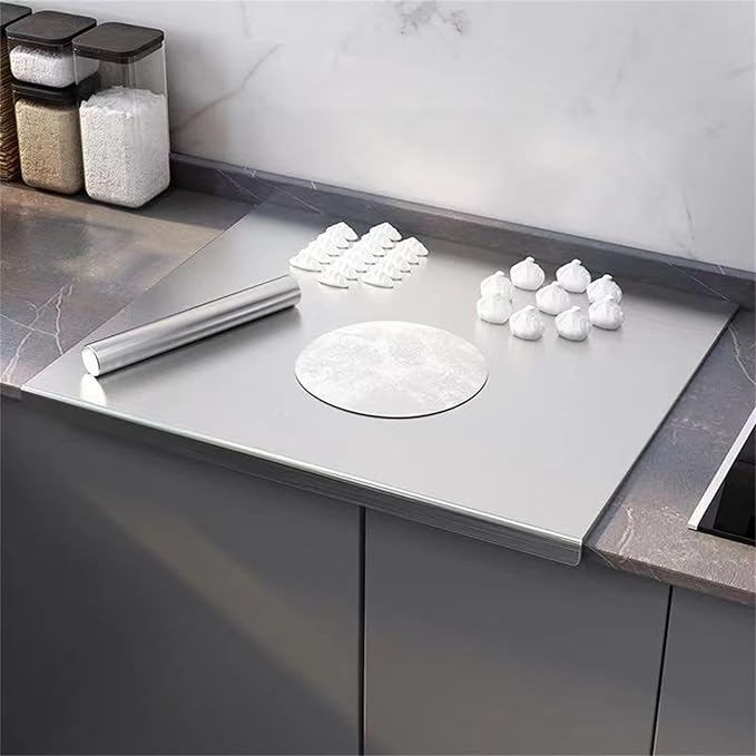 Stainless Steel L Shape Pastry Board - Kneading Board Cutting Mats (40 * 60cm/15.7 * 23.6in)