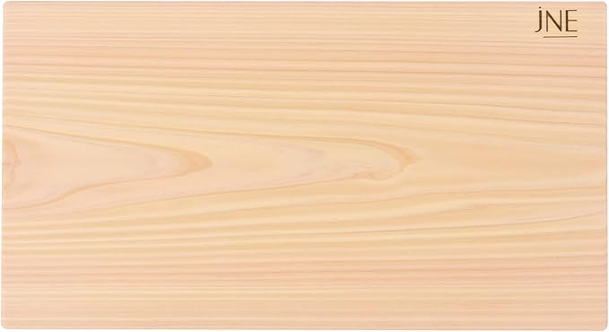 Hinoki Cypress Reversible Wood Cutting Board, 17.3" x 9.5" x1", Chopping Board, Butcher Board, Serving Board, Solid Single Piece, No Joint, No Glue | Holiday Gift