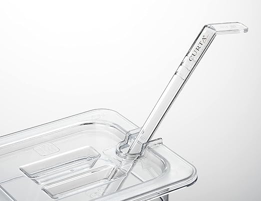 CURTA 6 Pack NSF 1/9 Notched Food Pan Cover, Size Clear Polycarbonate Lid for Commercial Food Pan, Dishwasher & Freezer Safe Plastic Clear