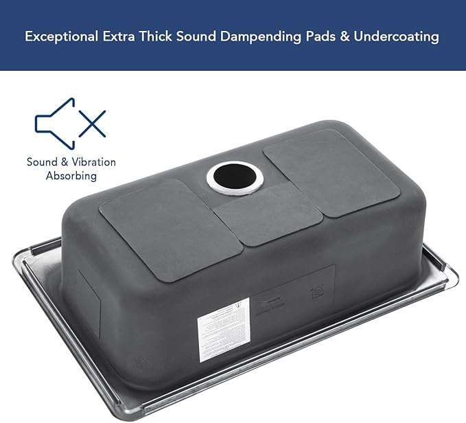 CozyBlock 33 x 22 x 9 Inch Top-mount/Drop-in Stainless Steel Single Bowl Kitchen Sink with Strainer - 18 Gauge Stainless Steel-4 Faucet Hole