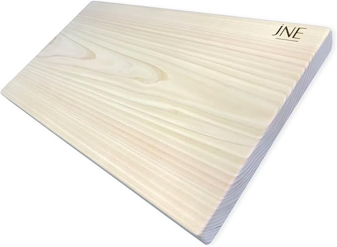 Hinoki Cypress Reversible Wood Cutting Board, 17.3" x 9.5" x1", Chopping Board, Butcher Board, Serving Board, Solid Single Piece, No Joint, No Glue | Holiday Gift