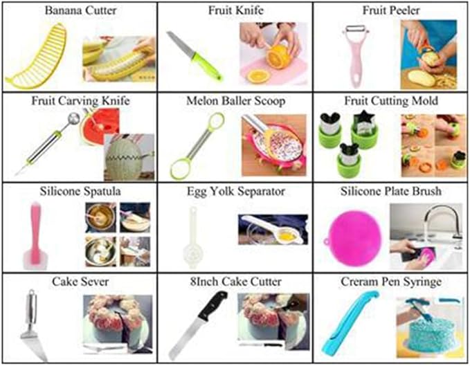 287 Piece Cake Baking Tool Set Cake Turntable Set Combination Flower Mouth Carving Pen