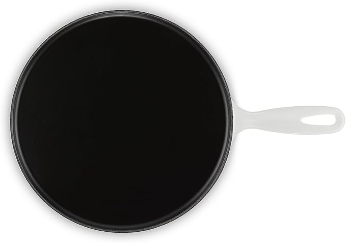 Le Creuset Enameled Cast Iron Traditional Round Crepe Pan, 10.25", White
