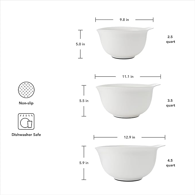 KitchenAid Universal Nesting Plastic Mixing Bowls