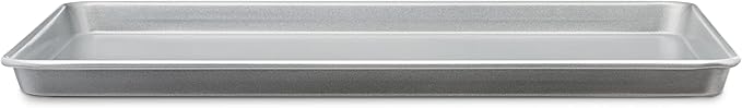 Amazon Basics Ceramic Nonstick Baking Sheets & Cooling Rack Set, PTFE & PFOA Free, Dishwasher Safe, Oven Safe, Half Sheet Size, Gray, 2-Pack