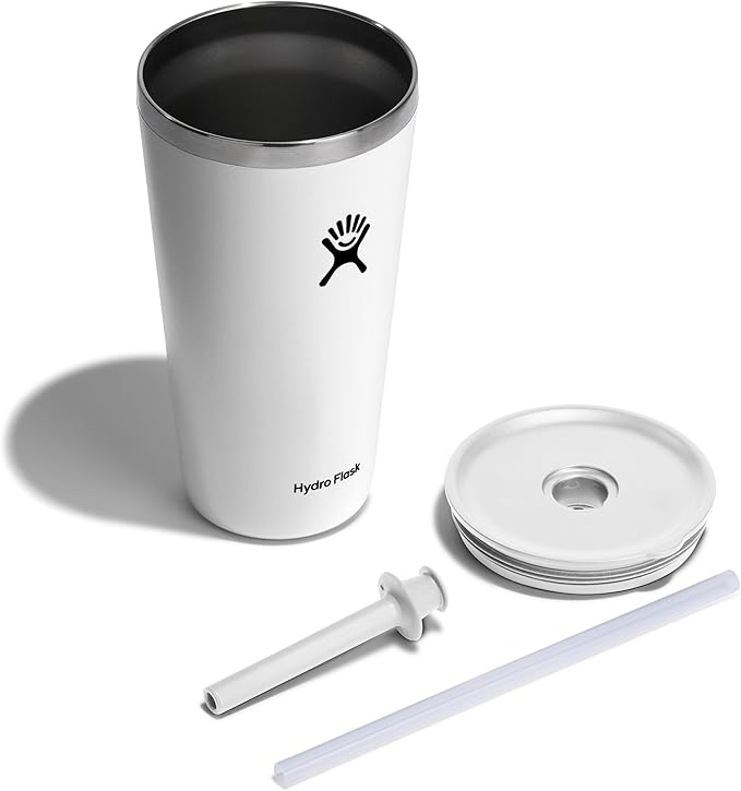 28 OZ All Around Tumbler Straw LID White