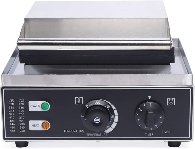 Commercial Waffle Donut Machine, 110V 1550W 6 Holes Double-Sided Non-stick Electric Doughnut Maker, Non-stick Donut MakerTeflon-Coating for Professional Kitchen