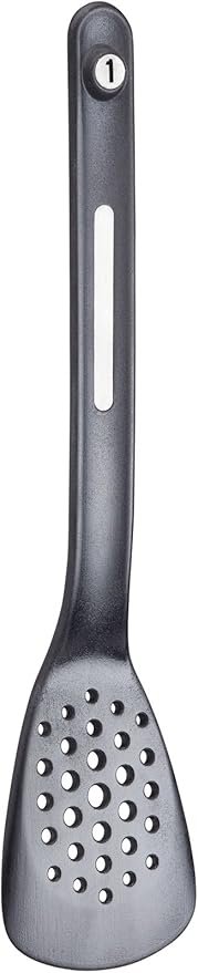 KitchenCraft MasterClass Smart Space Nesting Magnetic Kitchen Utensil Set, Silicone, Black, 9 x 9 x 30 cm, Pack of 5
