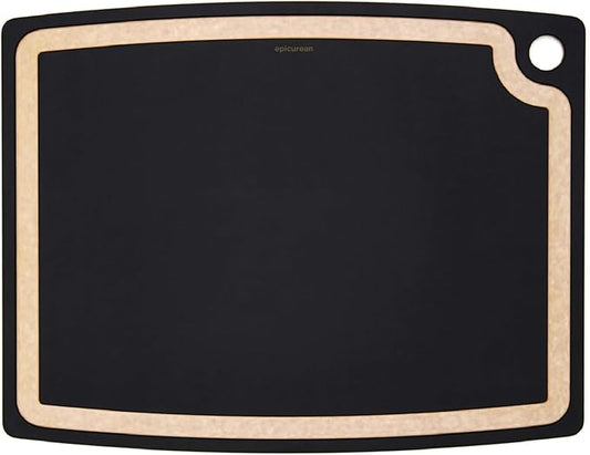 Epicurean Gourmet Series Cutting Board with Juice Groove, 19.5-Inch by 15-Inch, Slate/Natural