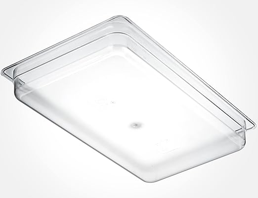 CURTA 6-Pack Full Size 2.5" Deep NSF Polycarbonate Food Pans | Dishwasher & Freezer Safe Clear Container for Prep Tables, Buffet, Salad Bar, Commercial & Home Kitchen