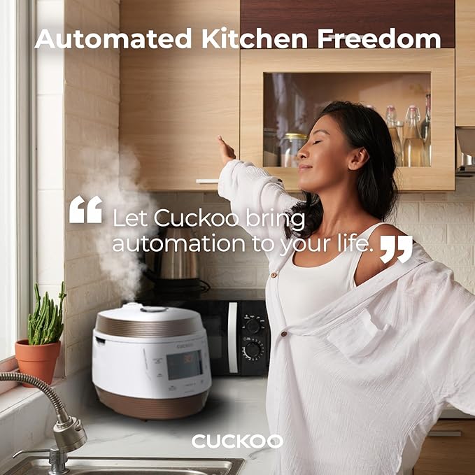CUCKOO Electric Pressure Cooker 5QT, Versatile Slow Cooker with 10 Menu Options, High Pressure Food Steamer for Cooking, Instant Multicooker with Stainless Steel Non-Stick Inner Pot (CMC-QSB501S)