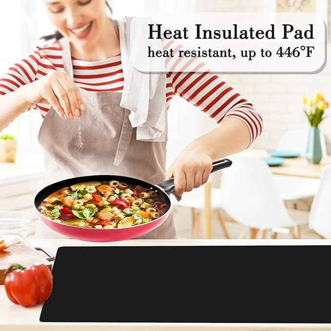 Gartful Silicone Mats for Countertop - Thicker, 28" by 20" Extra Large Multipurpose Mat, Counter Table Protector, Desk Saver Pad, Placemat Nonstick Nonskid Heat-Resistant Pad, Black, 2PCS