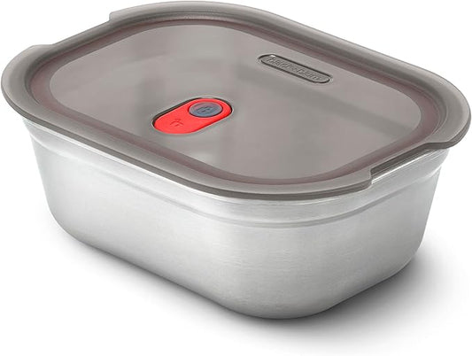BLACK + BLUM Microwavable Stainless Steel Lunch Box | Multi-Function, Vacuum Sealed Container for Healthy Food | Portable and Stackable Food Storage for Office and Outdoor | 40 oz / 1200 ml