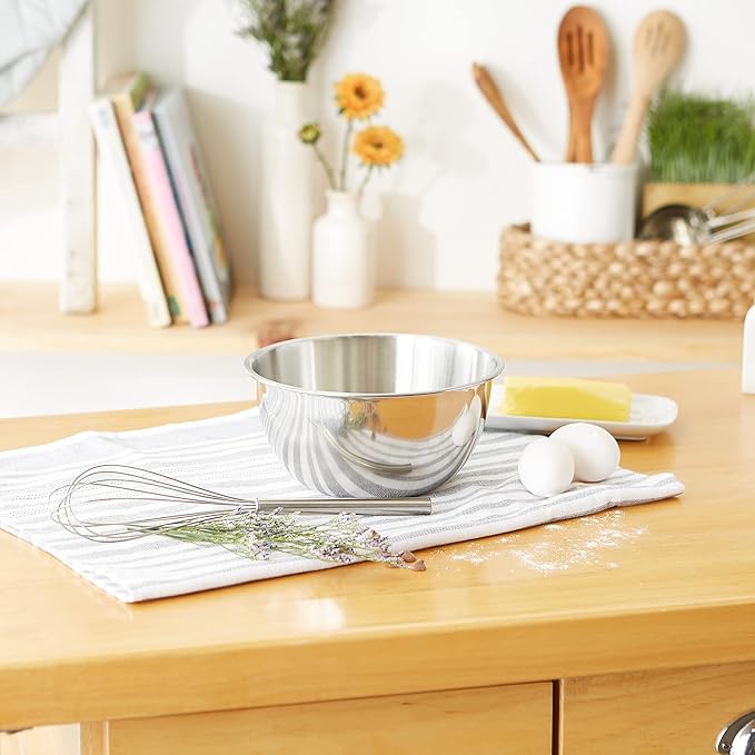 RSVP International Endurance Stainless Steel Mixing Bowls, 2 Quart
