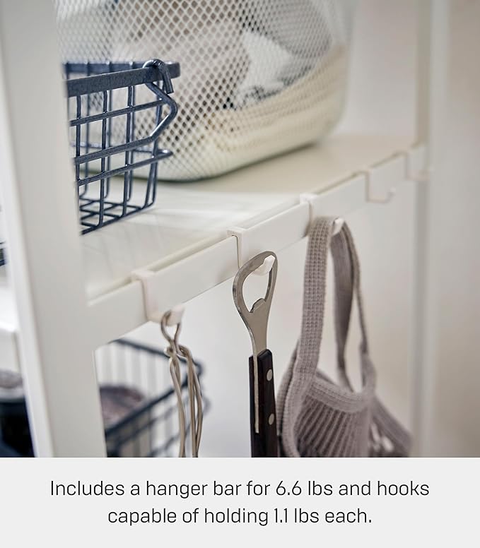 YAMAZAKI Home Tower Kitchen Appliance Storage Rack Metal Shelving Unit - Standing Organizer Heavy Duty Shelves, 35" - Steel
