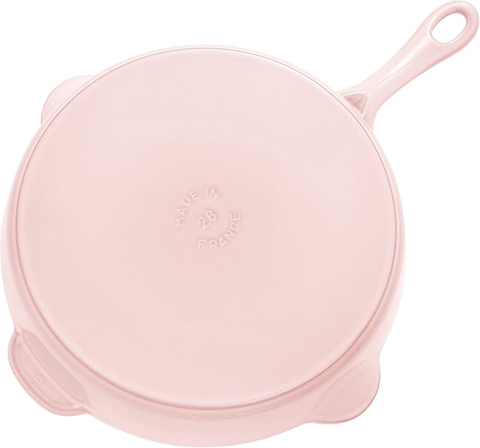 STAUB Cast Iron 11-inch Traditional Deep Skillet - Peony Pink