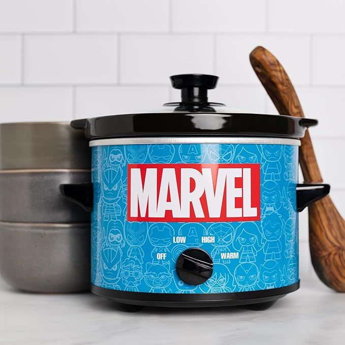 Uncanny Brands Marvel Eat the Universe Go-Go 2qt Slow Cooker - Cook With Marvel Characters