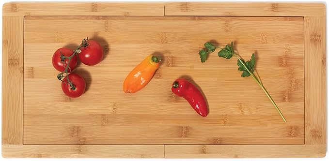 Bamboo Expandable Over The Sink Cutting Board