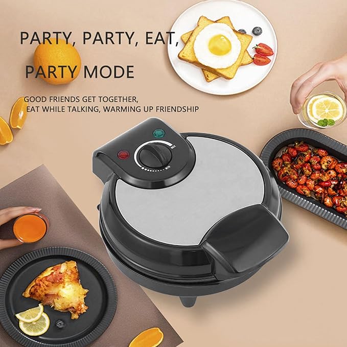 Mini Waffle Ice Cream Cone Maker, Homemade Ice Cream Cones 1200W Electric Nonstick Waffler Iron Machine, for DIY Home Kitchen Holiday Parties Baking, Get Home Ice Cones in 2 Minutes