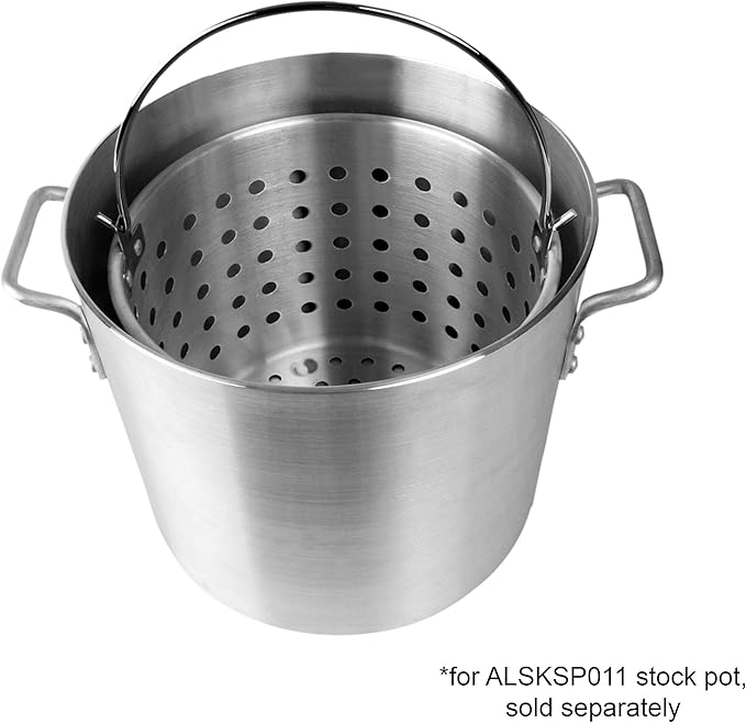 Thunder Group 100 quart Aluminum steamer basket for stock pot, comes in each