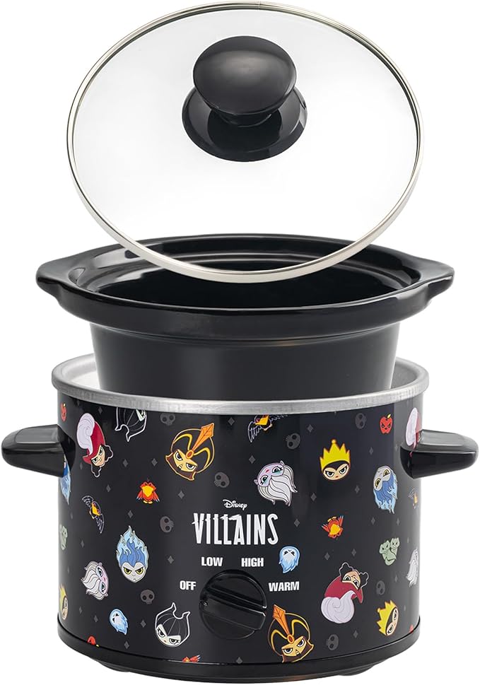Uncanny Brands Disney Villains 2qt Slow Cooker - Small Kitchen Appliance